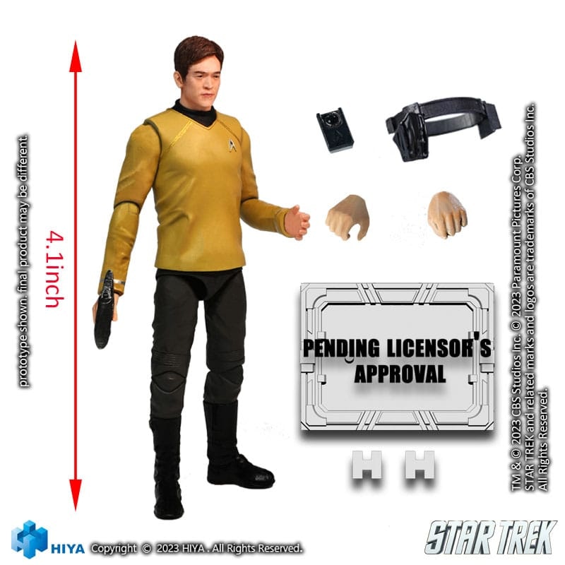 Star Trek Exquisite Mini Action Figure 1/18 Star Trek 2009 Sulu