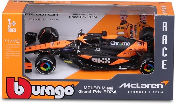 F1 McLaren MCL38 Miami Grand Prix 2024 1:43