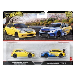 Car Culture 2-Pack 1999 Honda Civic Type R (EK9) & Honda Civic Type R