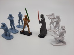 8 Star Wars mini figurer