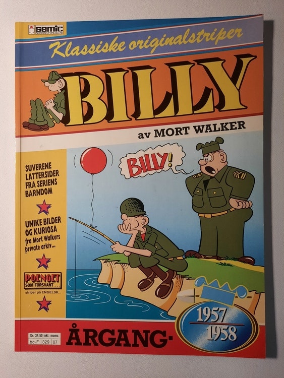 Billy : Klassiske originalstriper 1957/58