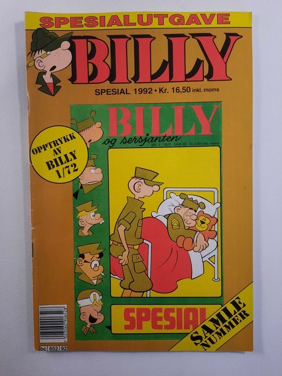 Billy spesial 1992 - opptrykk 1/1972