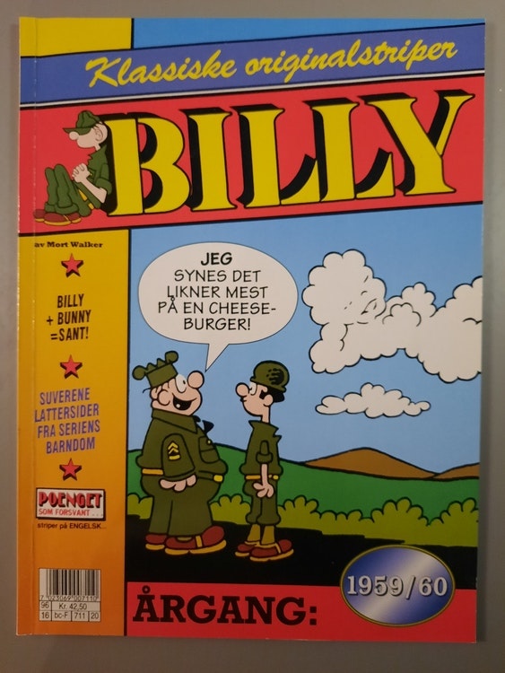 Billy : Klassiske originalstriper 1959/60
