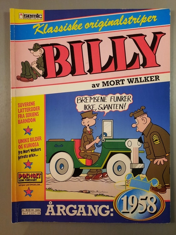 Billy : Klassiske originalstriper 1958