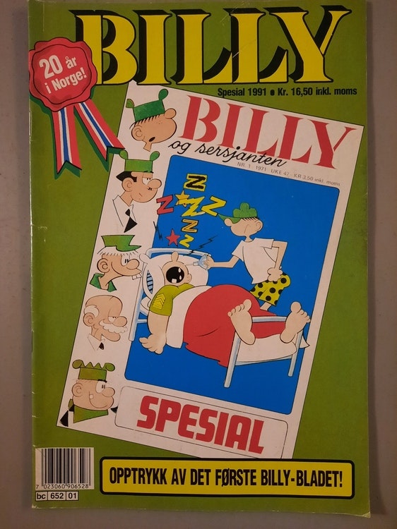 Billy spesial 1991 - Opptrykk av Billy 1/1971