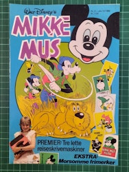 Mikke Mus 1986 - 04 inkl "frimerker"