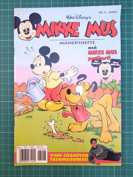 Mikke Mus 2000 - 06 inkl postkort