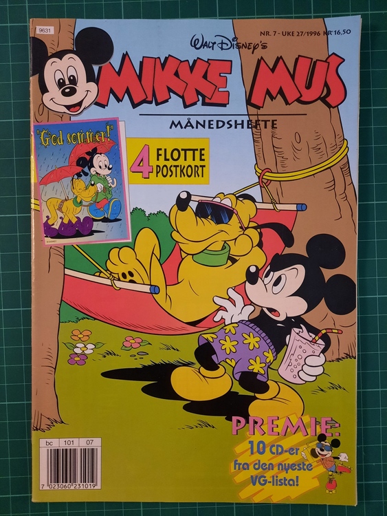 Mikke Mus 1996 - 07 m/postkort