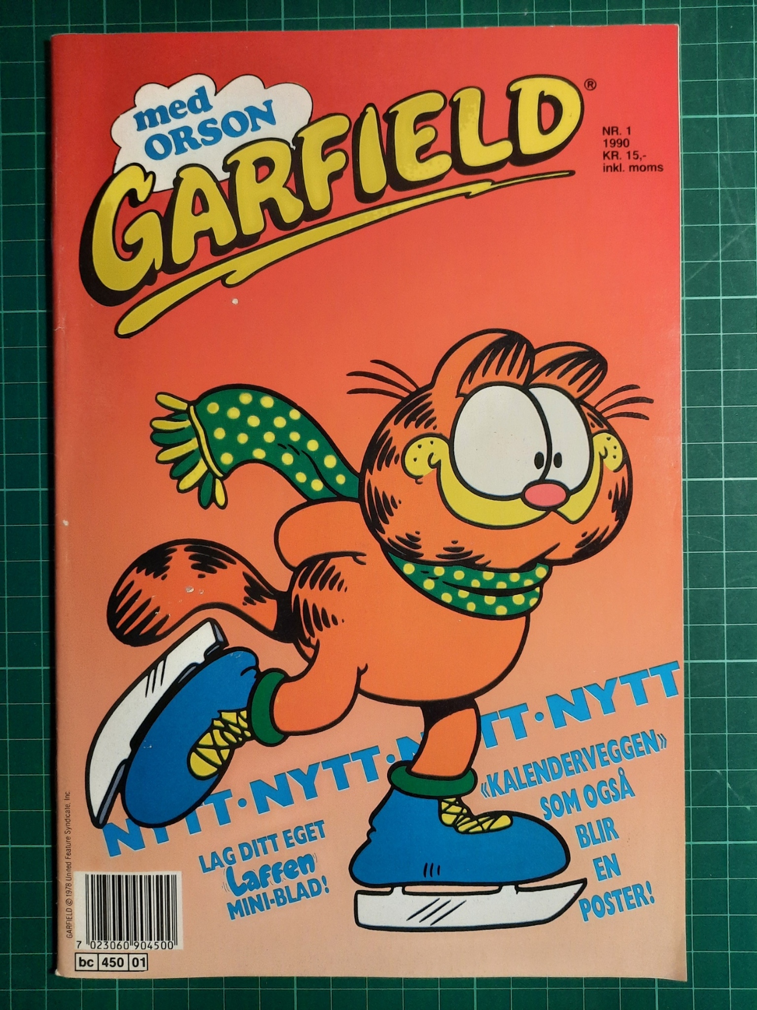Garfield med Orson 1990 - 01 m/ Laffen billag