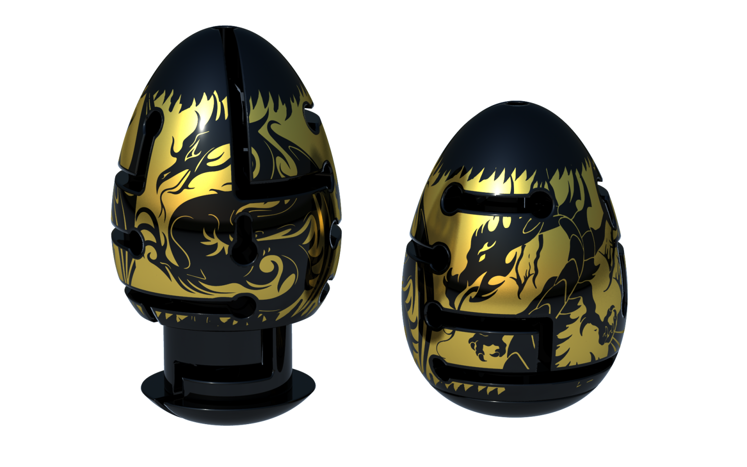 Smart Egg - Black Dragon , 2-lag - vanskelighetsgrad 3 av 3