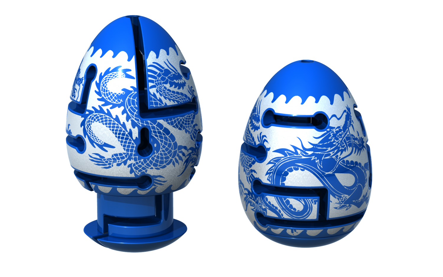 Smart Egg - Blue Dragon , 2-lag - vanskelighetsgrad 1 av 3