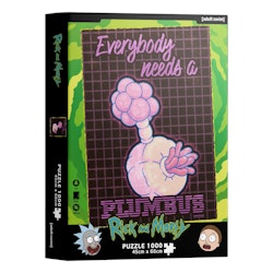 Rick & Morty Puslespill : Everyoby needs a Plumbus 1000 brikker