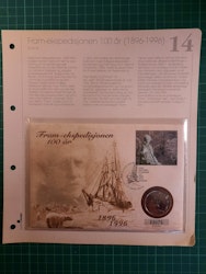 Myntbrev 14 Fram-ekspedisjonen 100 år