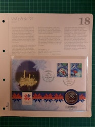 Myntbrev 18 VM på ski 1997