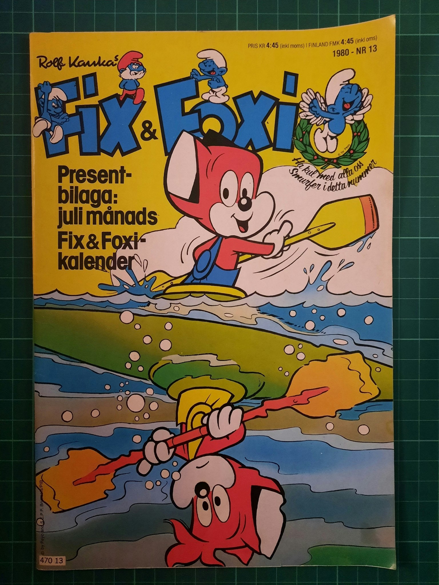 Fix & Foxi 1980 - 13 m/kalender bilag