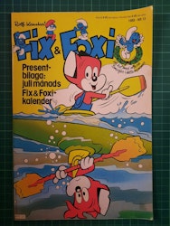 Fix & Foxi 1980 - 13 m/kalender bilag