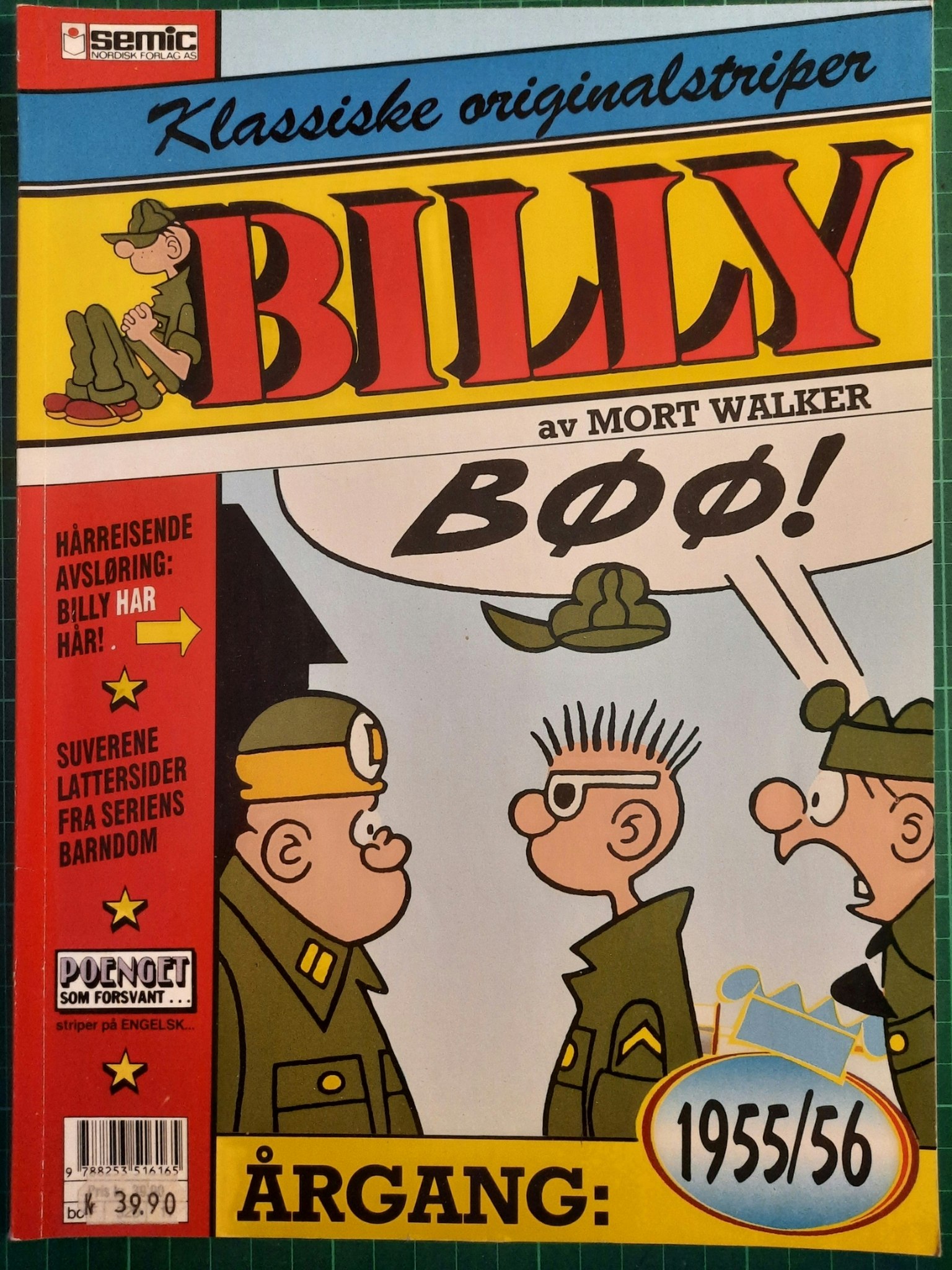 Billy : Klassiske originalstriper 1955/56