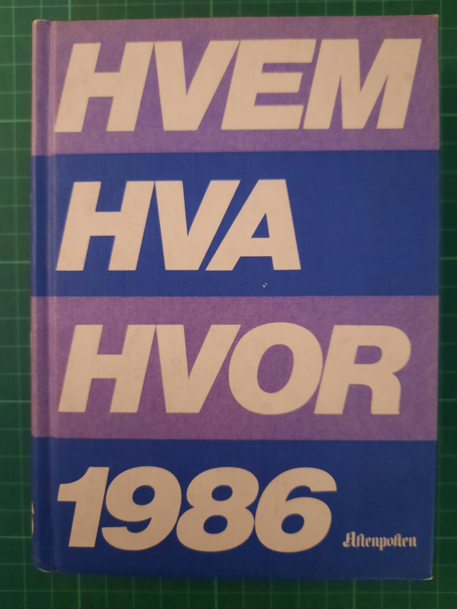 Hvem Hva Hvor 1986