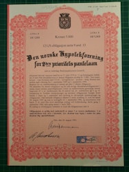 Obligasjon Den Norske hypotekforening 1983 5.000,-