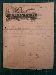 Faktura J.M. Larsen 1912