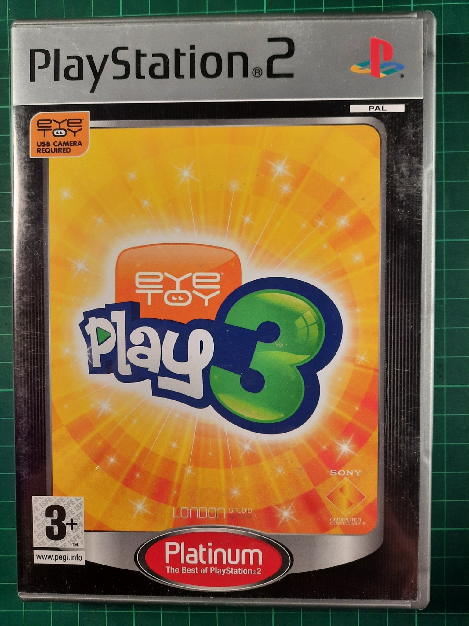 Playstation 2 : Eye toy play 3 (Platinum utgave)