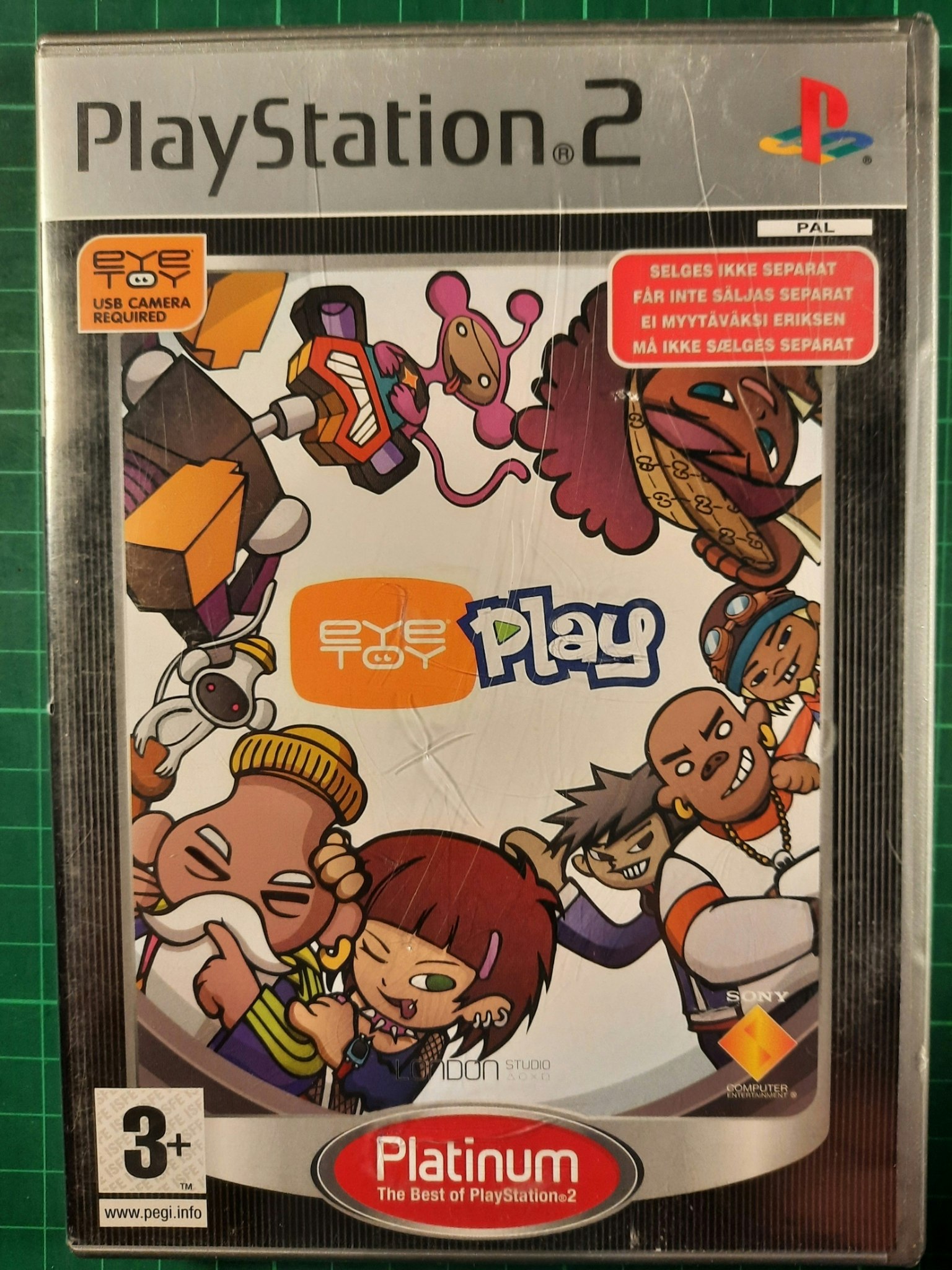 Playstation 2 : Eye toy play (Platinum utgave)