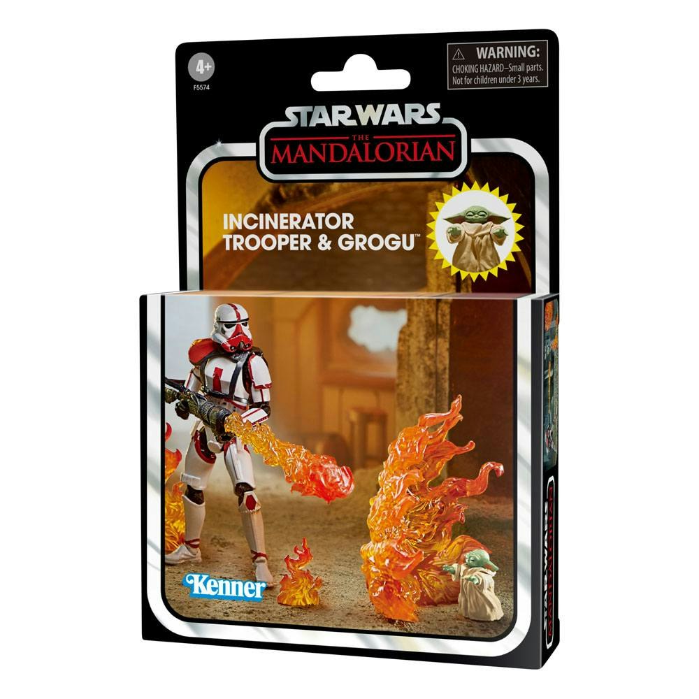 Star Wars Vintage Collection The Mandalorian Vintage Collection : Incinerator Trooper & Grogu 10 cm