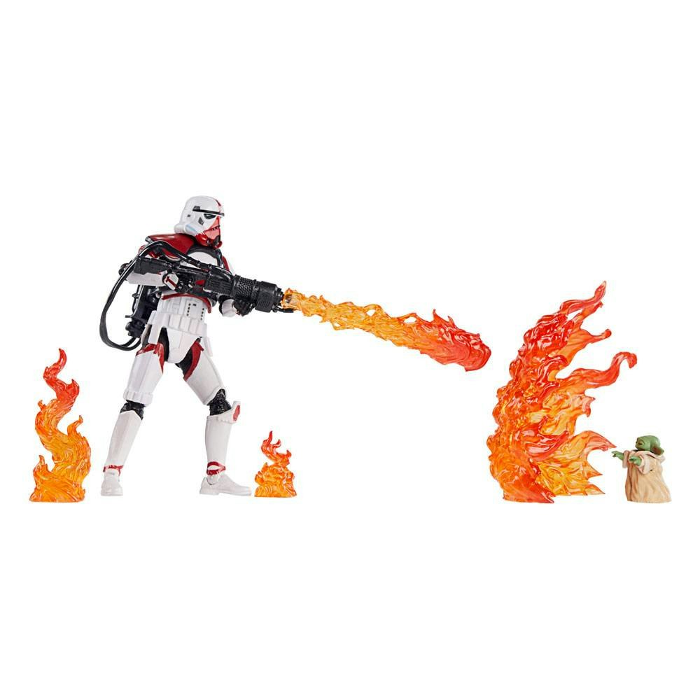 Star Wars: The Mandalorian Vintage Collection : Incinerator Trooper & Grogu 10 cm