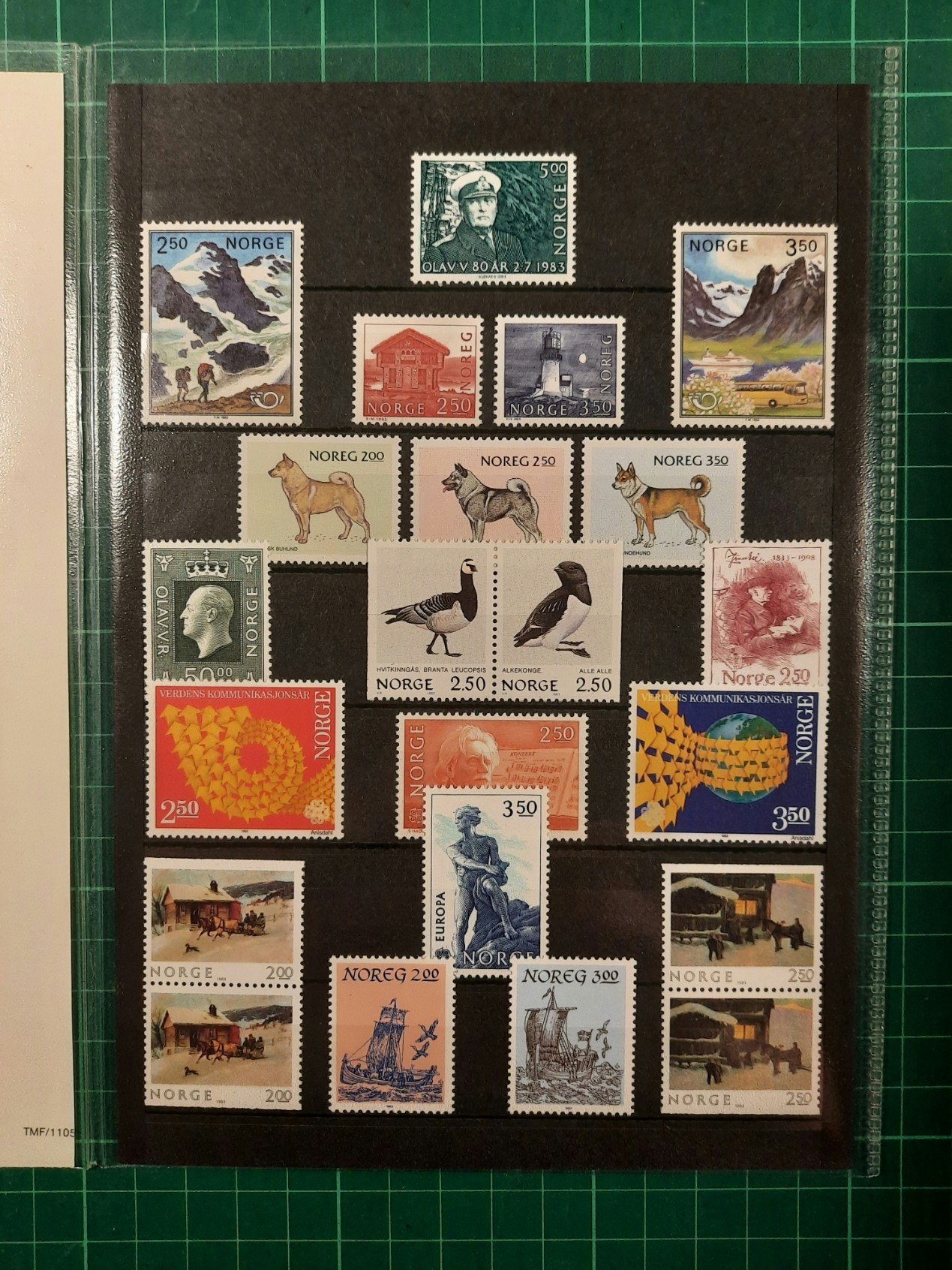 Årssett Norske frimerker 1983