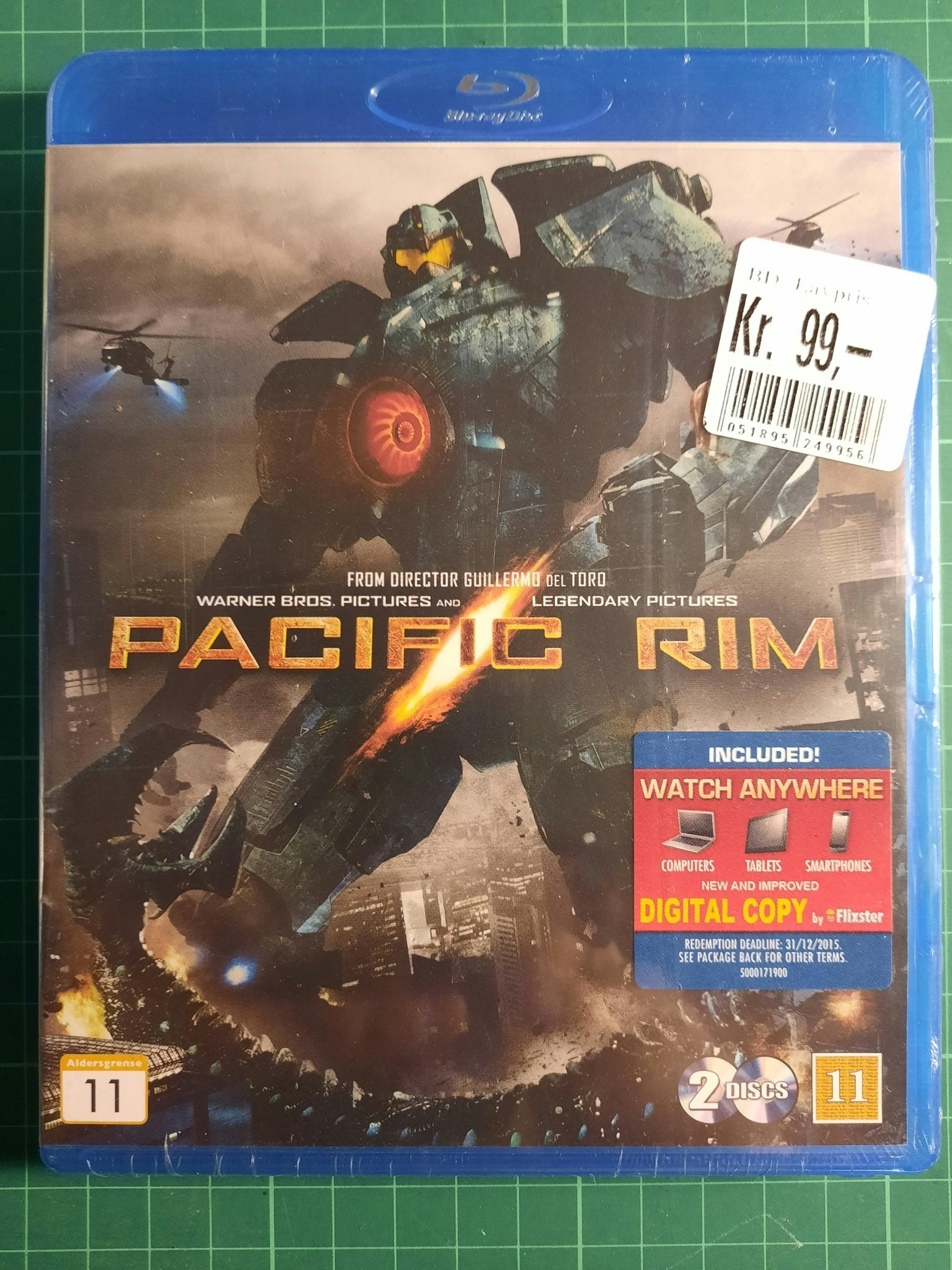 Blu-ray : Pacific rim (forseglet)