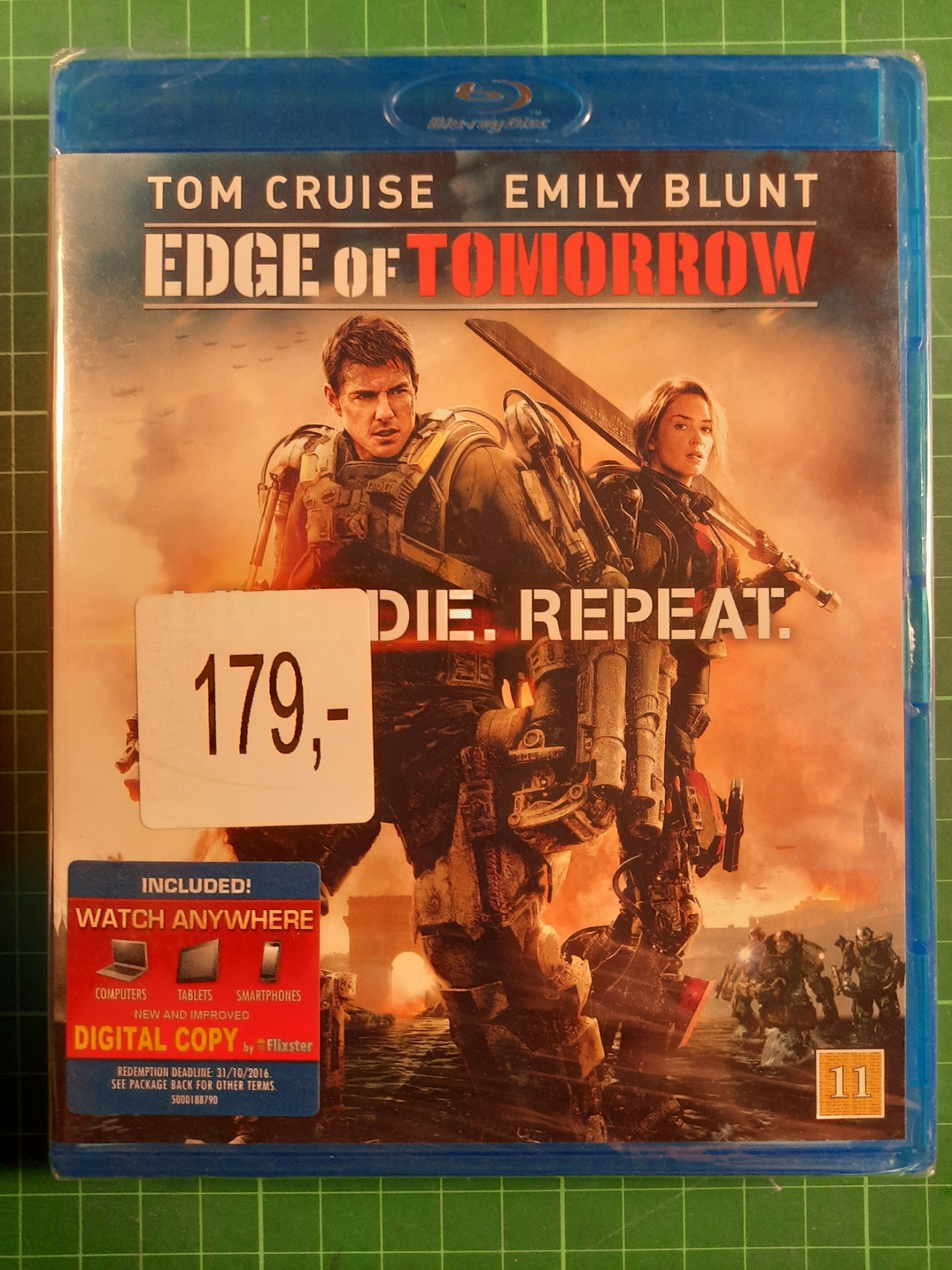 Blu-ray : Edge of tomorrow (forseglet)