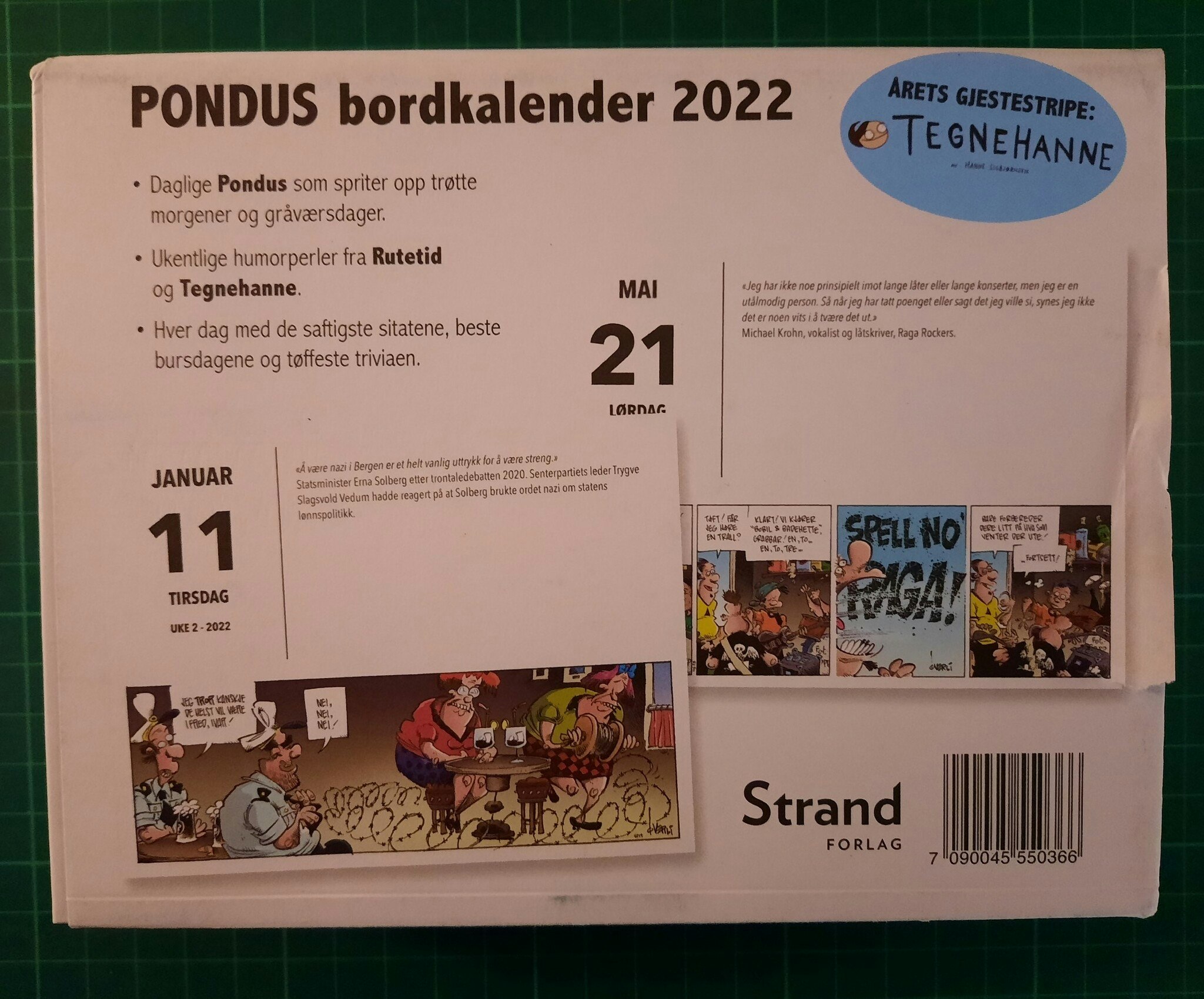 Pondus Bordkalender 2022