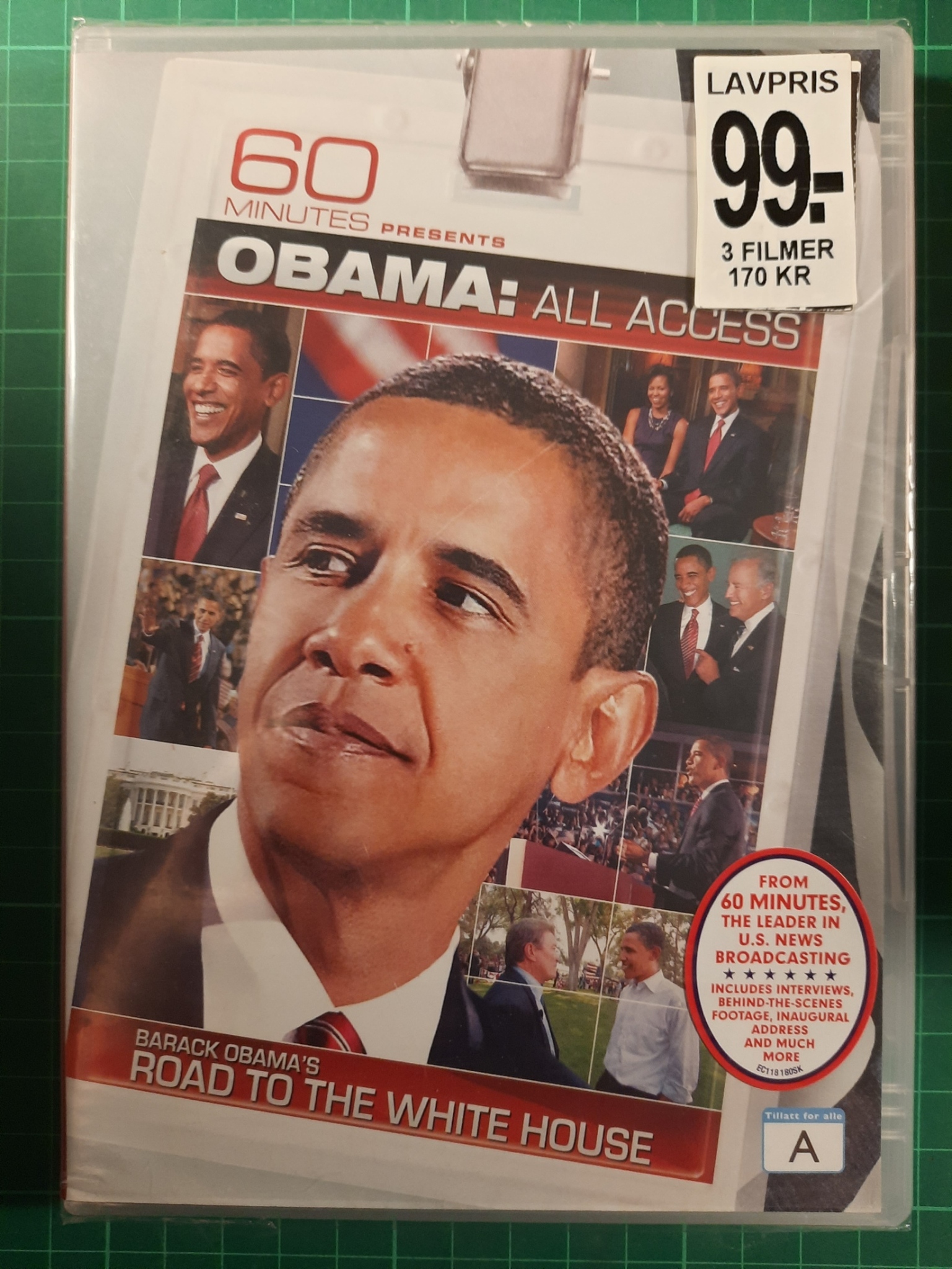 DVD : 60 Minutes presents: Obama: all access  (forseglet)