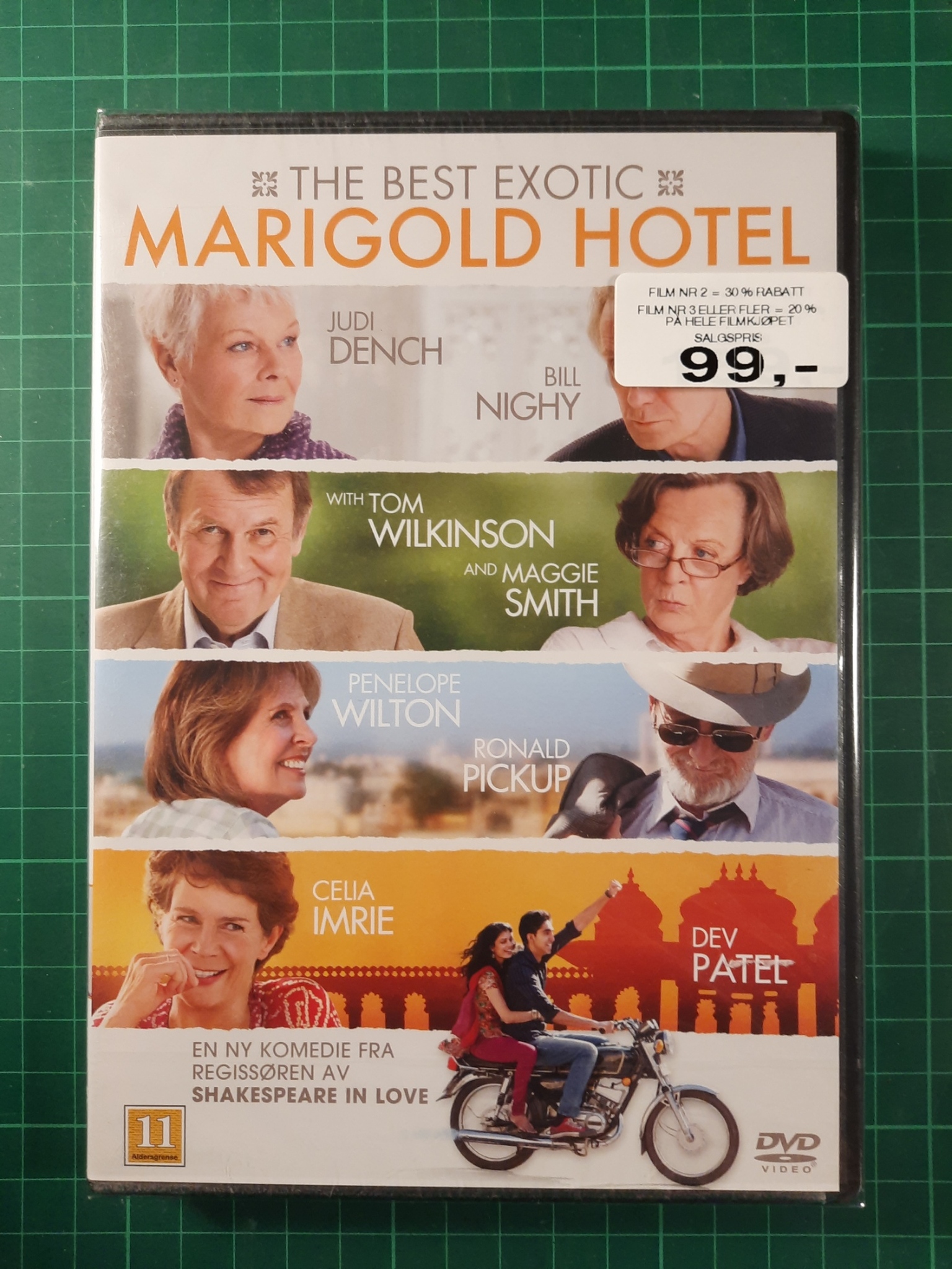 DVD : Marigold hotel (forseglet)