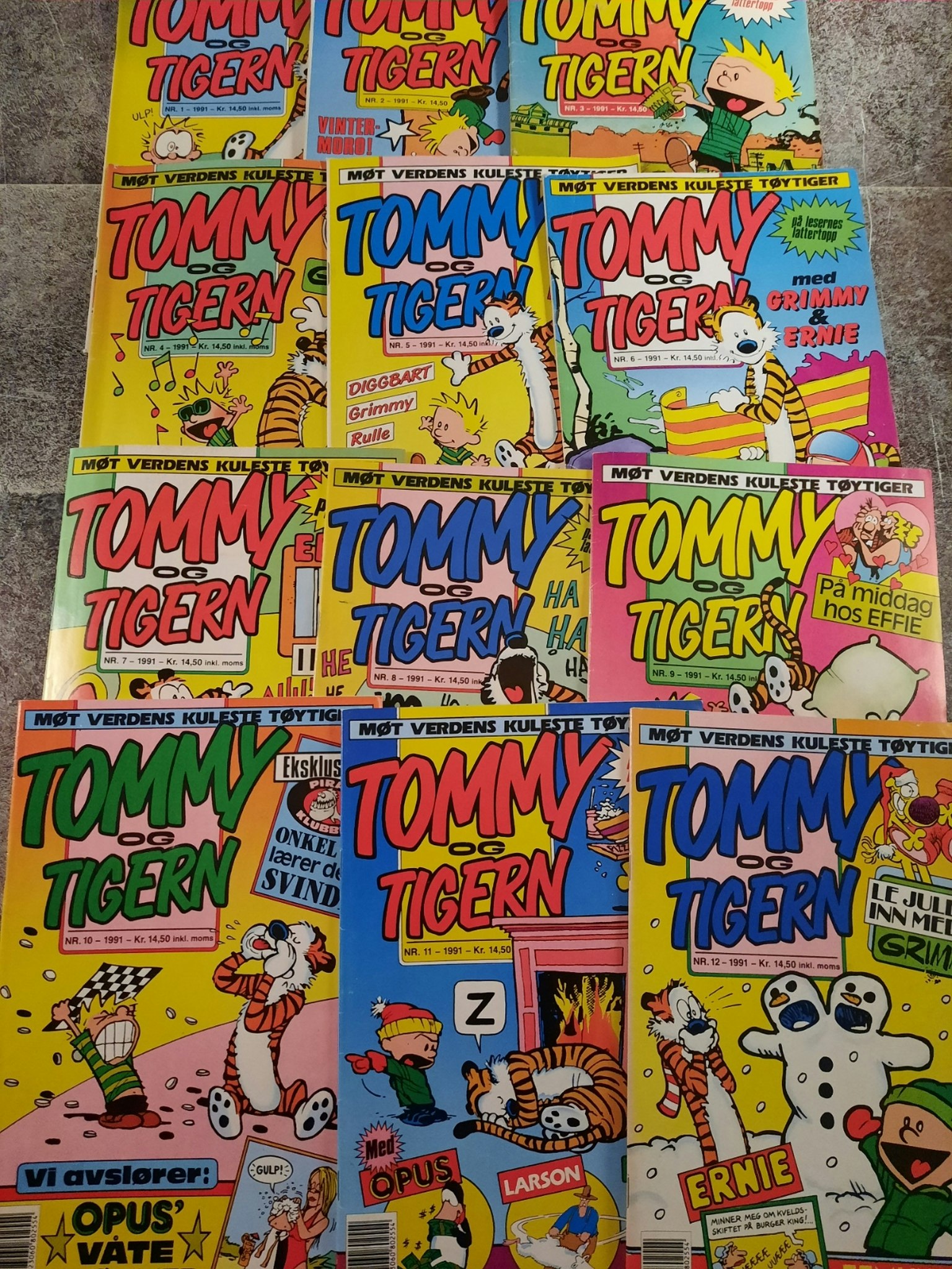 Tommy og Tigern  1991 årgang komplett (lesepakke)