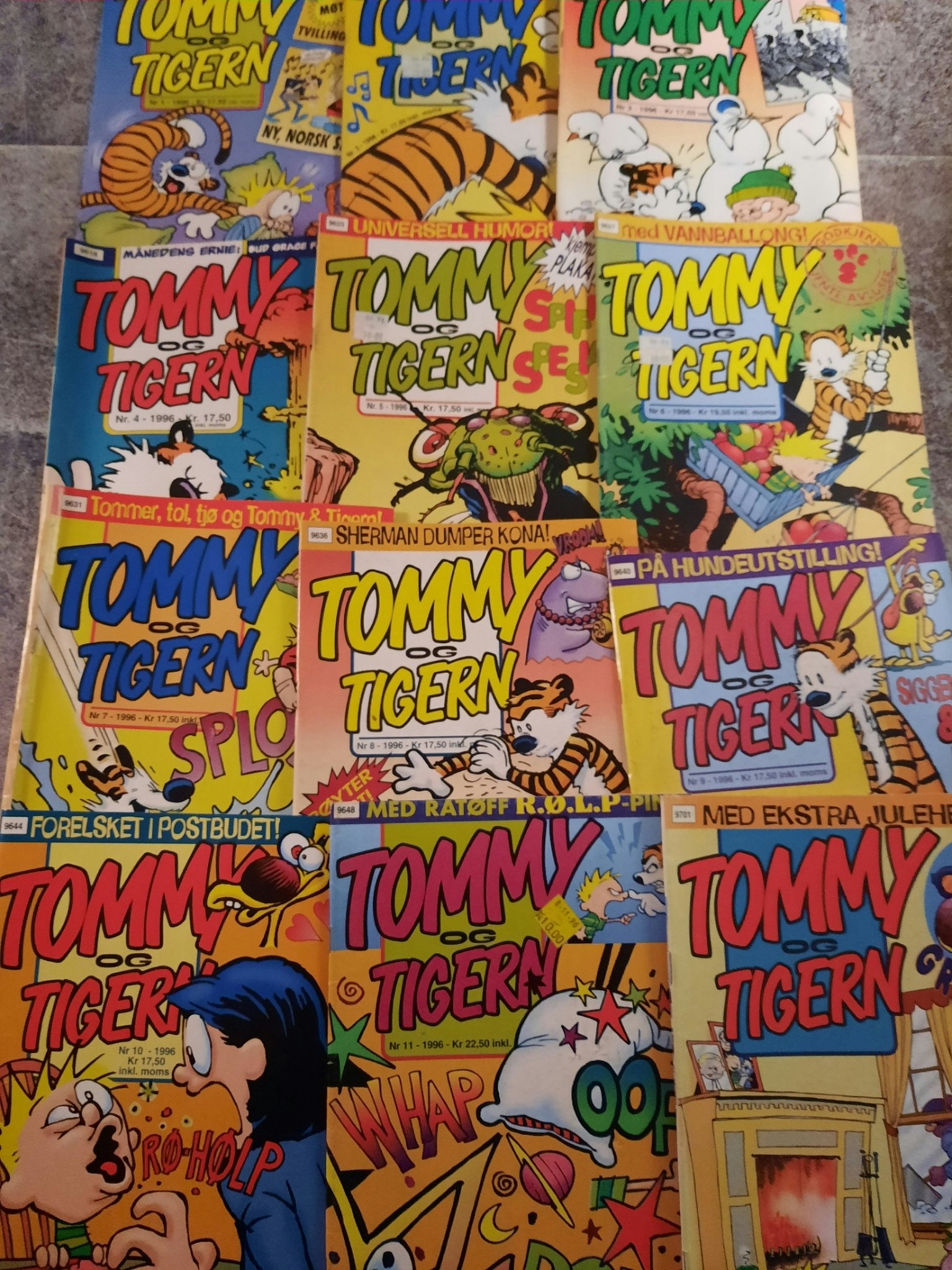 Tommy og Tigern  1996 årgang komplett (lesepakke)