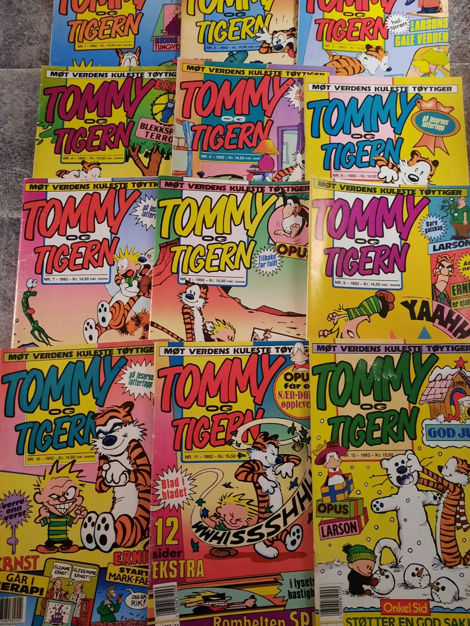 Tommy og Tigern  1992 årgang komplett (lesepakke)