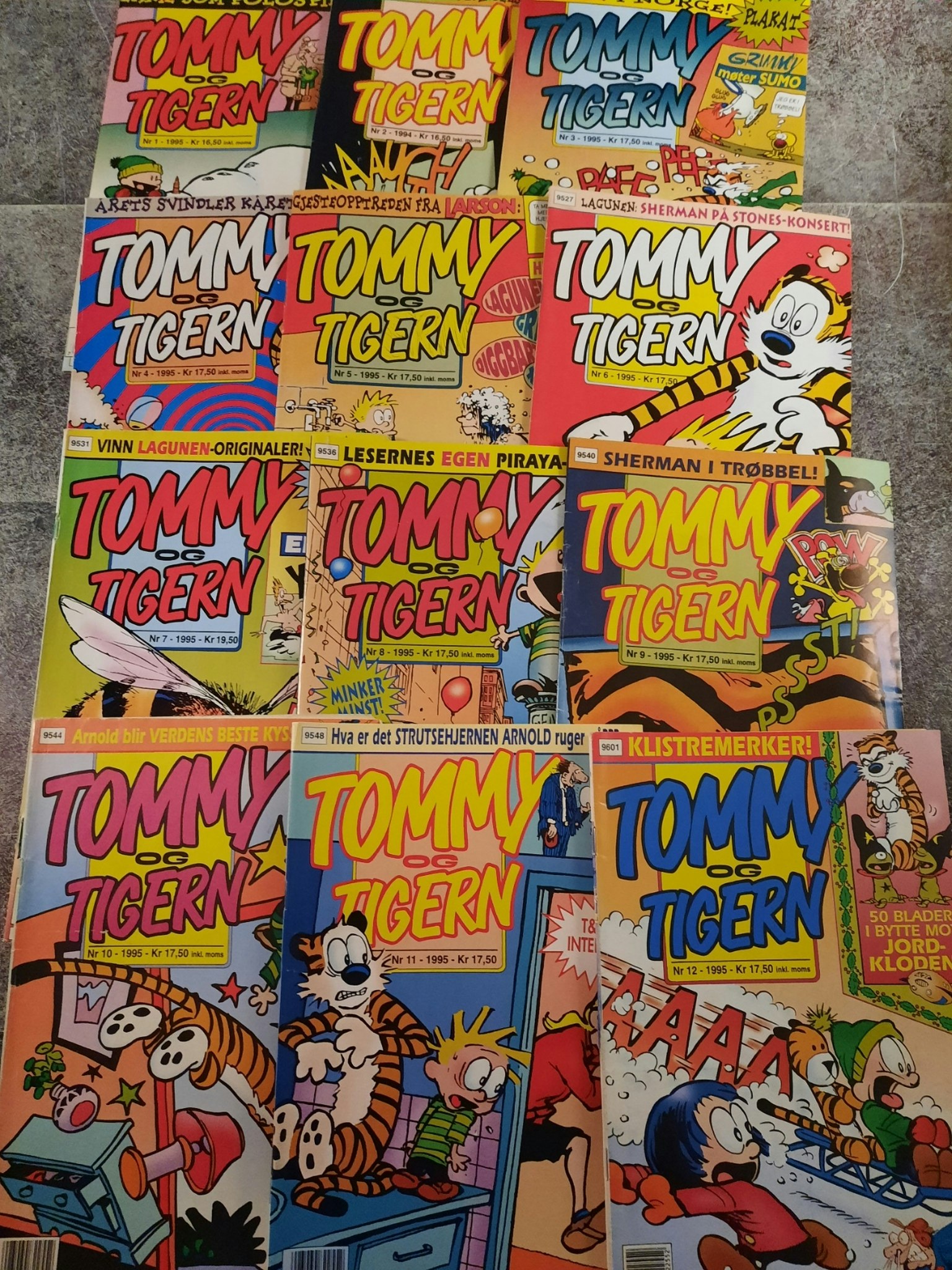 Tommy og Tigern  1995 årgang komplett (lesepakke)