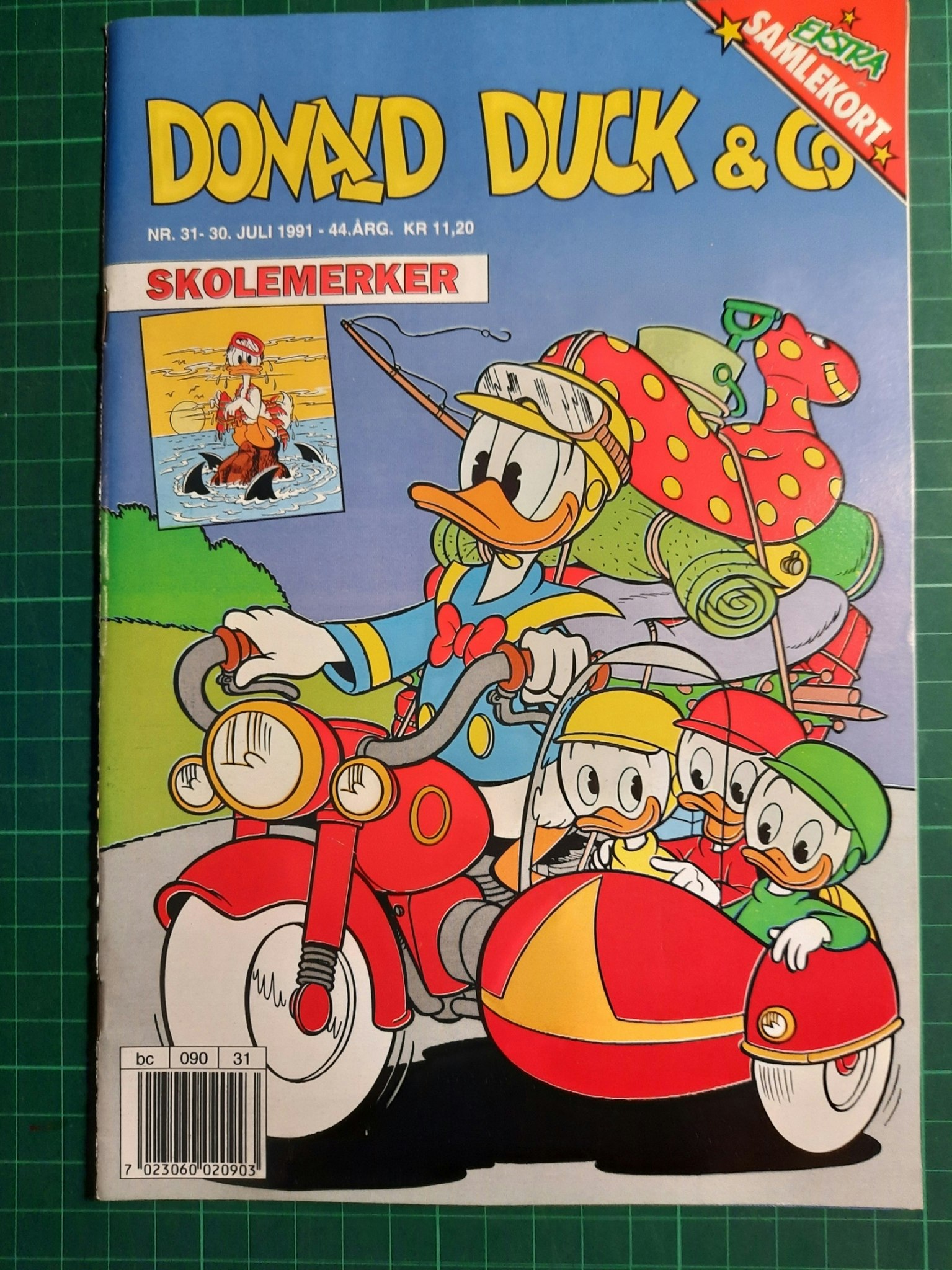 Donald Duck & Co 1991 - 31 m/samlerkort og klistremerker