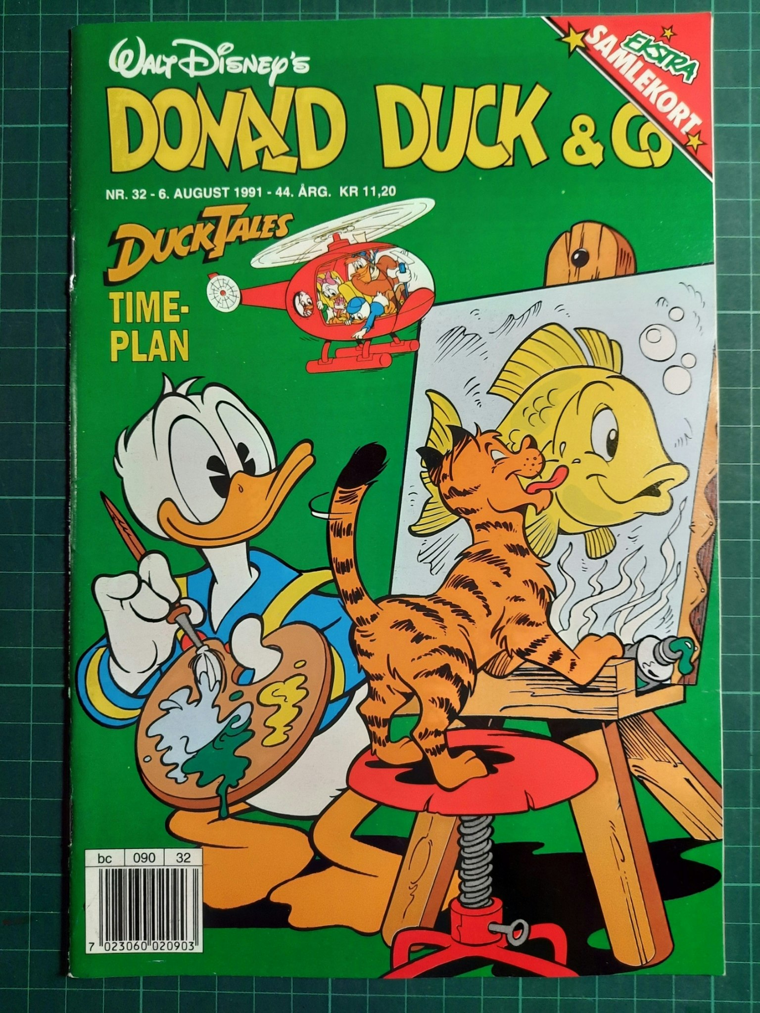 Donald Duck & Co 1991 - 32 m/samlerkort og timeplan