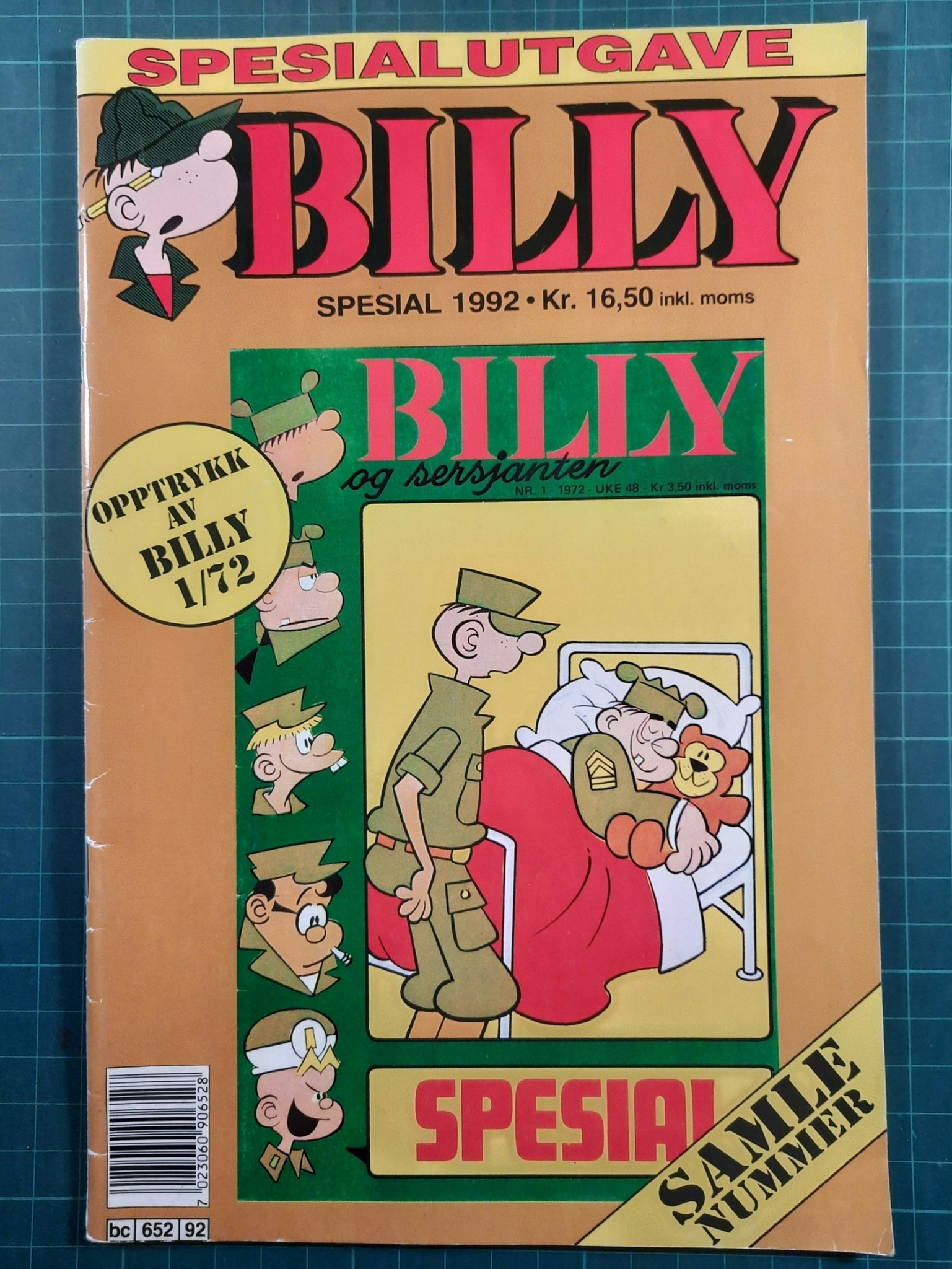 Billy spesial 1992 - Opptrykk av Billy 1/1972