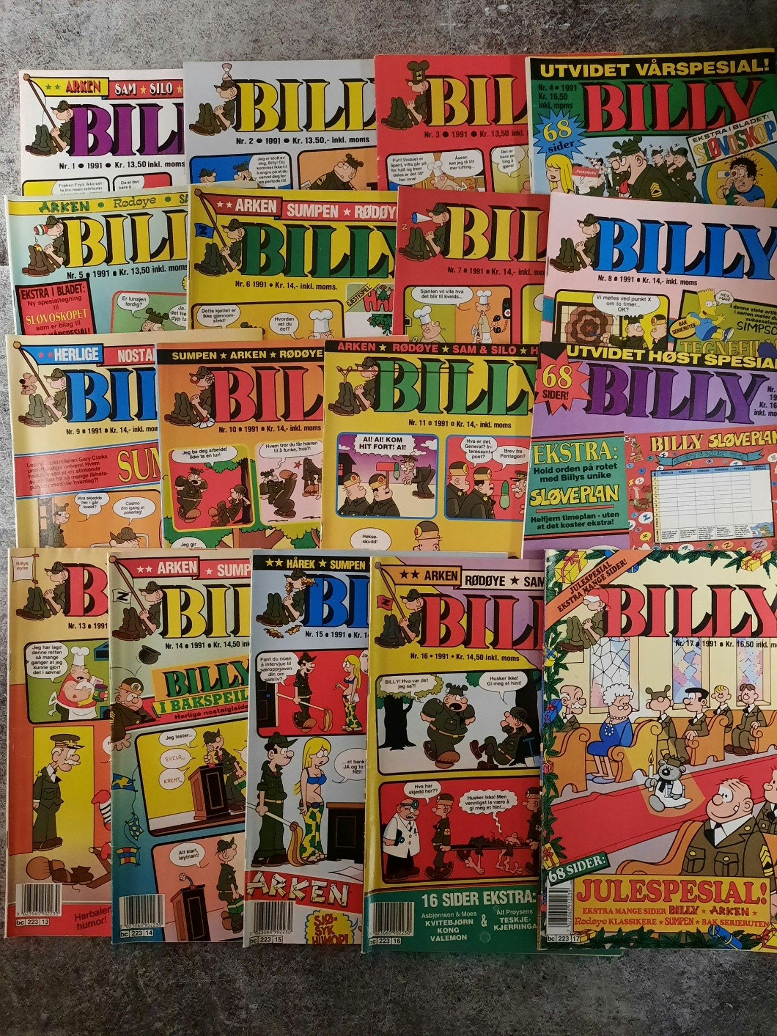 Billy 1991 årgang komplett (lesepakke)