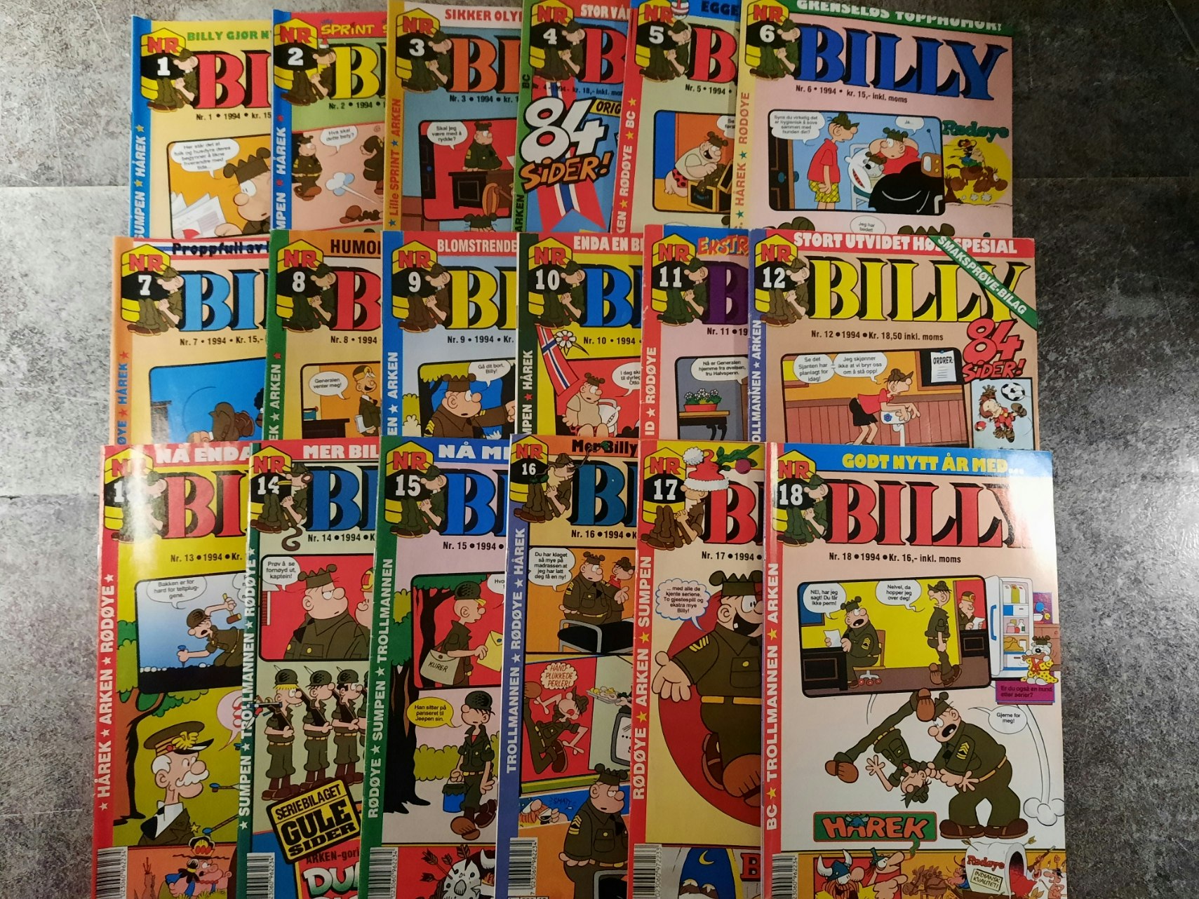 Billy 1994 årgang komplett (lesepakke)