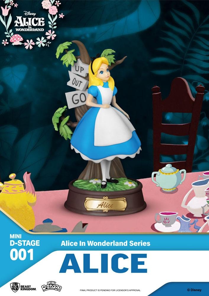 Alice in Wonderland Mini Diorama : Alice foran et tre