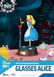 Alice in Wonderland Mini Diorama : Alice med briller