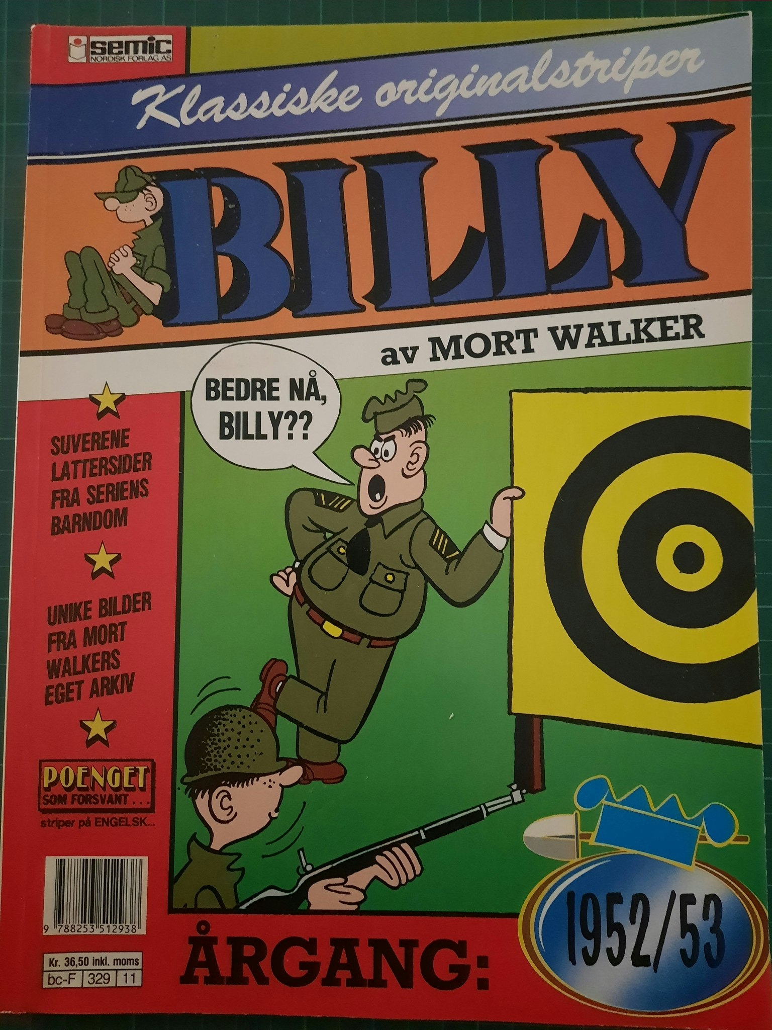 Billy : Klassiske originalstriper 1952/53