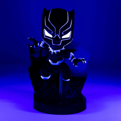 Marvel Superama Mini Diorama Black Panth (Black light) SDCC Exclusive 10 cm