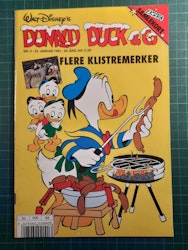 Donald Duck & Co 1991 - 04 m/samlerkort + klistremerker