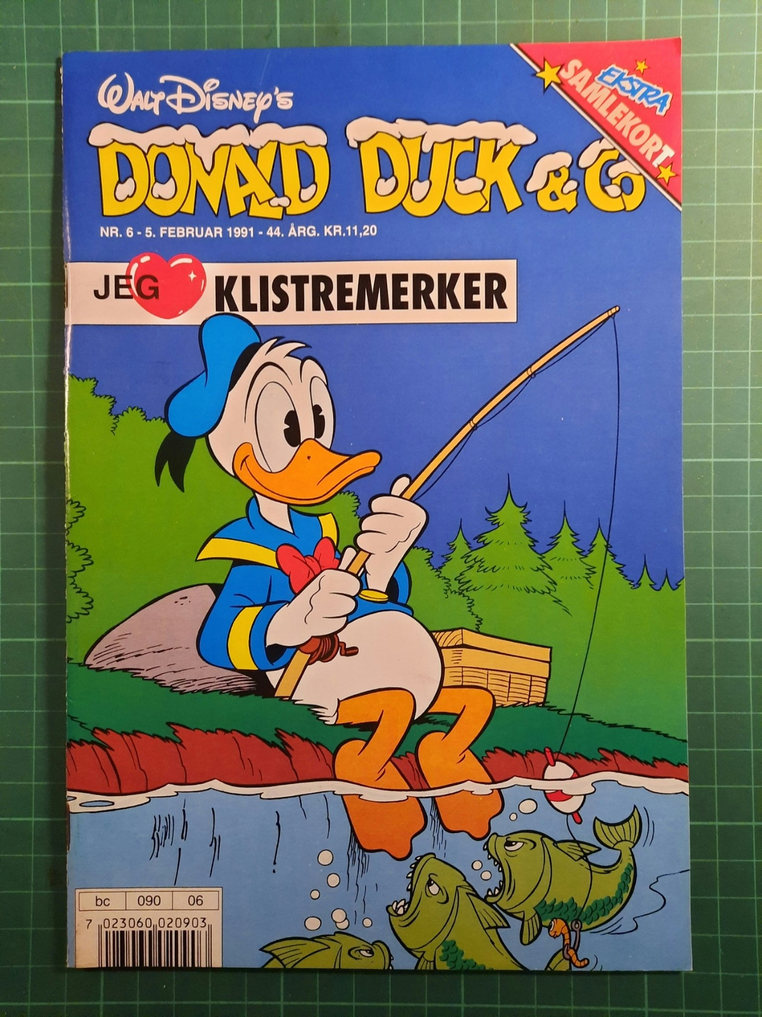 Donald Duck & Co 1991 - 06 m/samlerkort + samlerkortboks + klistremerker