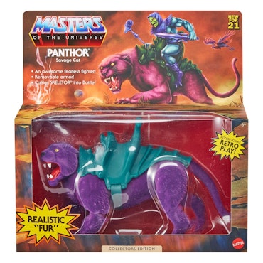 Masters of the Universe Origins  Panthor Flocked Collectors Edition Exclusive 14cm